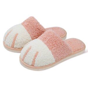 Memory Foam Slippers Women Indoor Outdoor Non-Slip Cozy Fuzzy House Shoes
